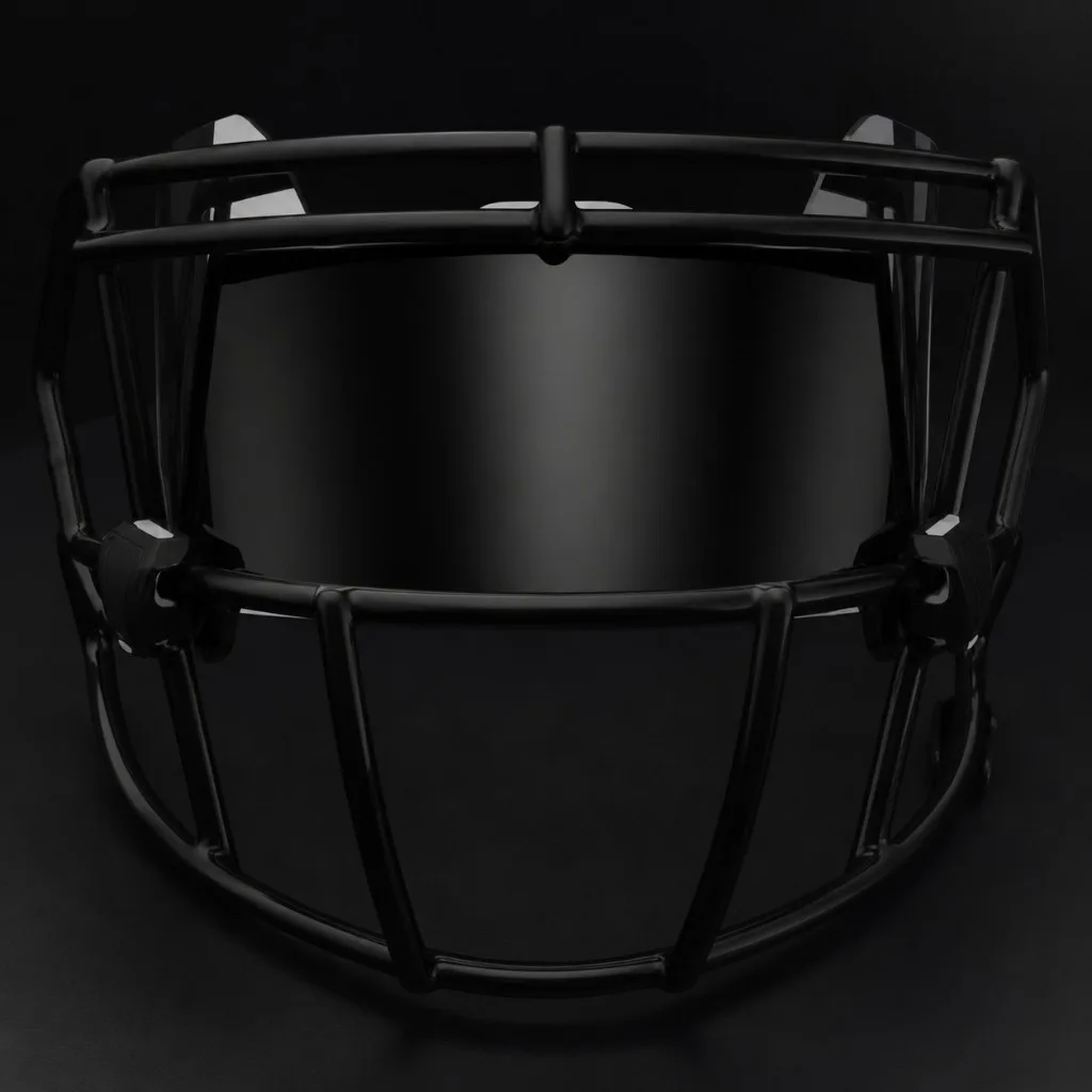 Black Football Visor