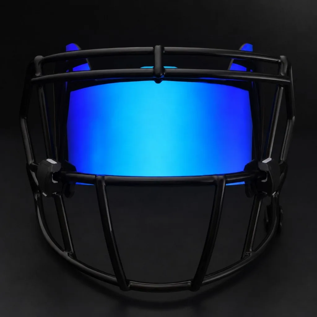 Ice Blue Football Visor