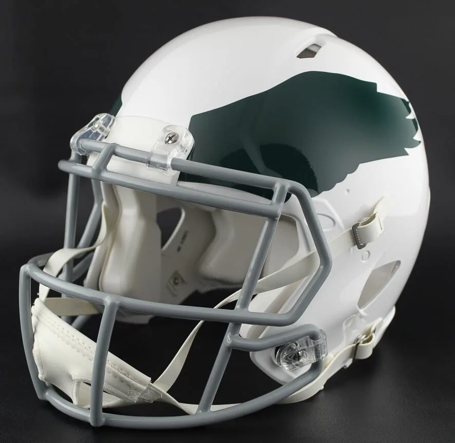 Philadelphia Eagles Riddell Authentic Speed Football Helmet – 1969 to 1973 Throwback