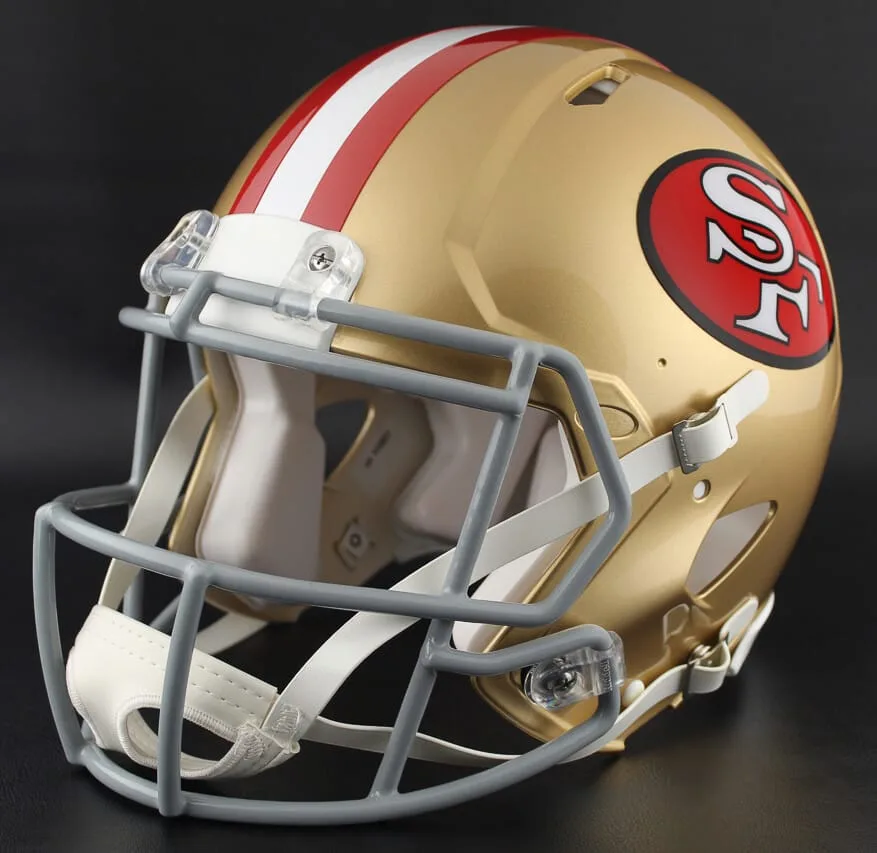 San Francisco 49ers Riddell Authentic Speed Football Helmet – 1964 to 1995 Throwback