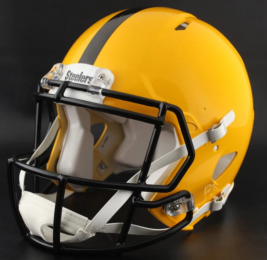 Pittsburgh Steelers Riddell Replica Speed Football Helmet – Gold Throwback