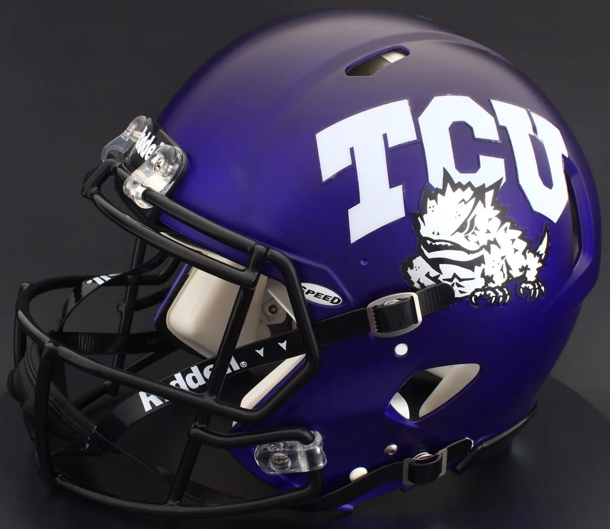 TCU Horned Frogs Riddell Authentic Speed Football Helmet – Satin Purple