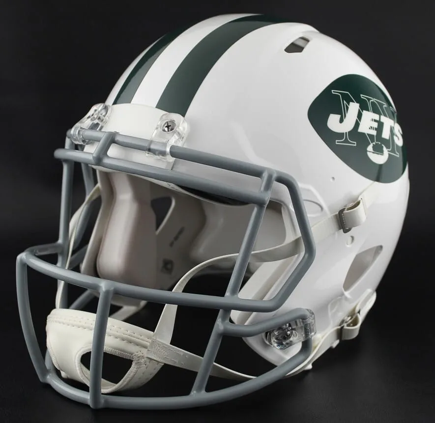 New York Jets Riddell Authentic Speed Football Helmet – 1965 to 1977 Throwback