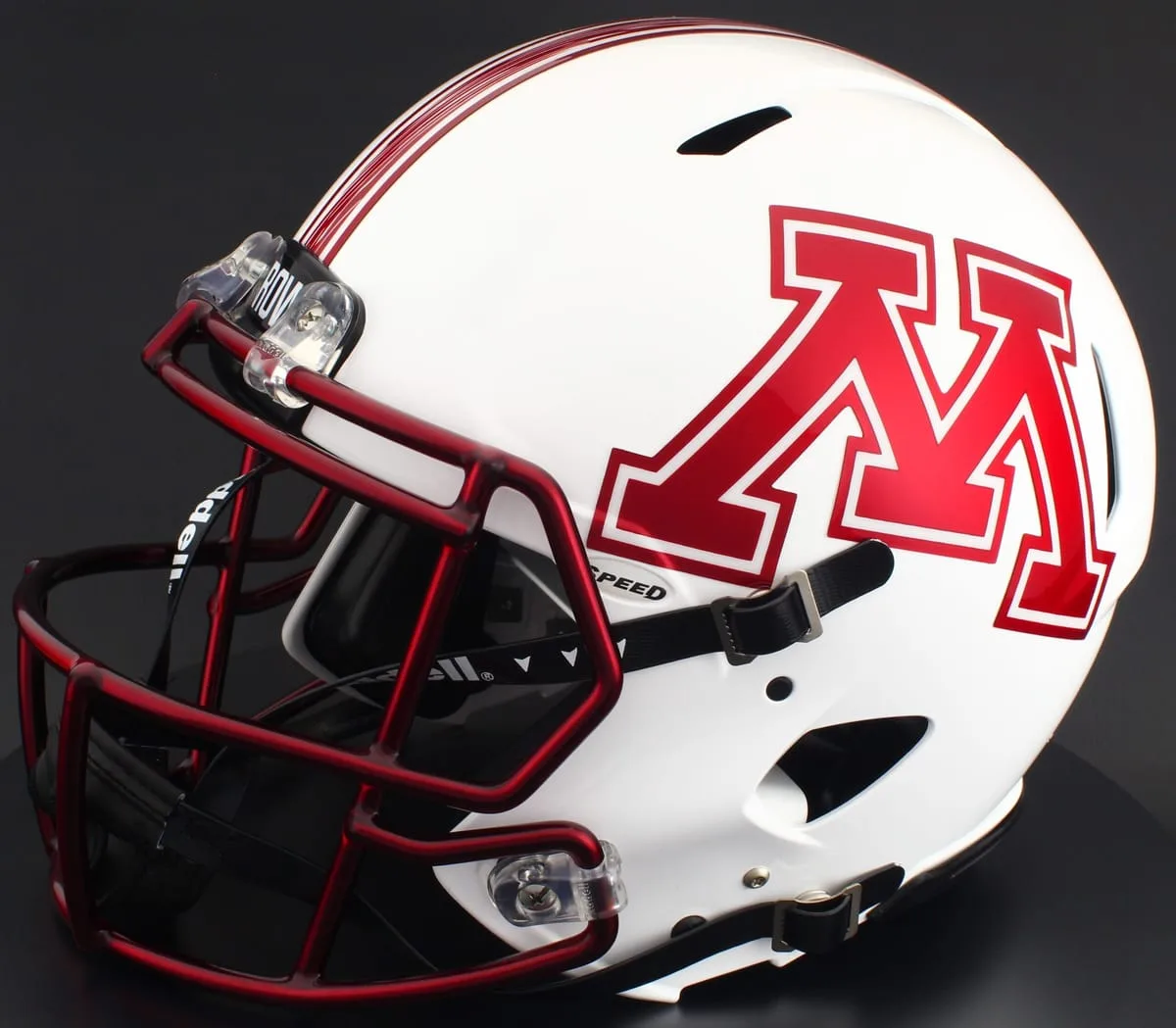 Minnesota Golden Gophers Riddell Authentic Speed Football Helmet – Chrome Decal