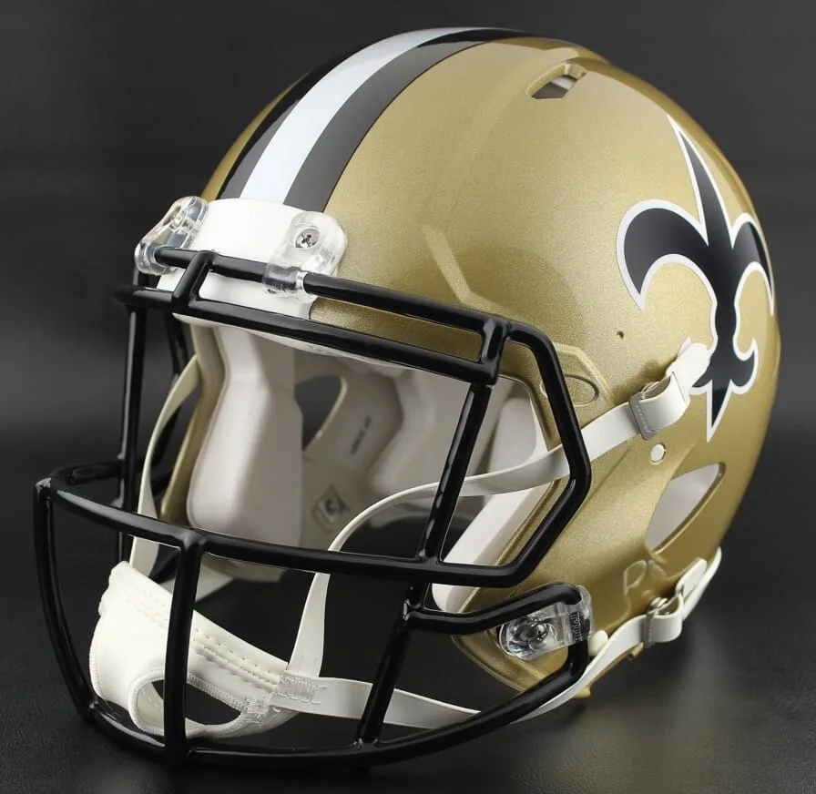 New Orleans Saints Riddell Authentic Speed Football Helmet – 1976 to 1999 Throwback
