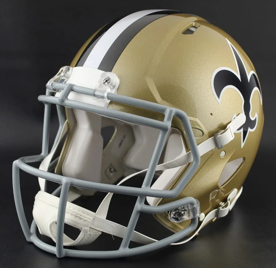 New Orleans Saints Riddell Replica Speed Football Helmet – 1969–1975 Throwback