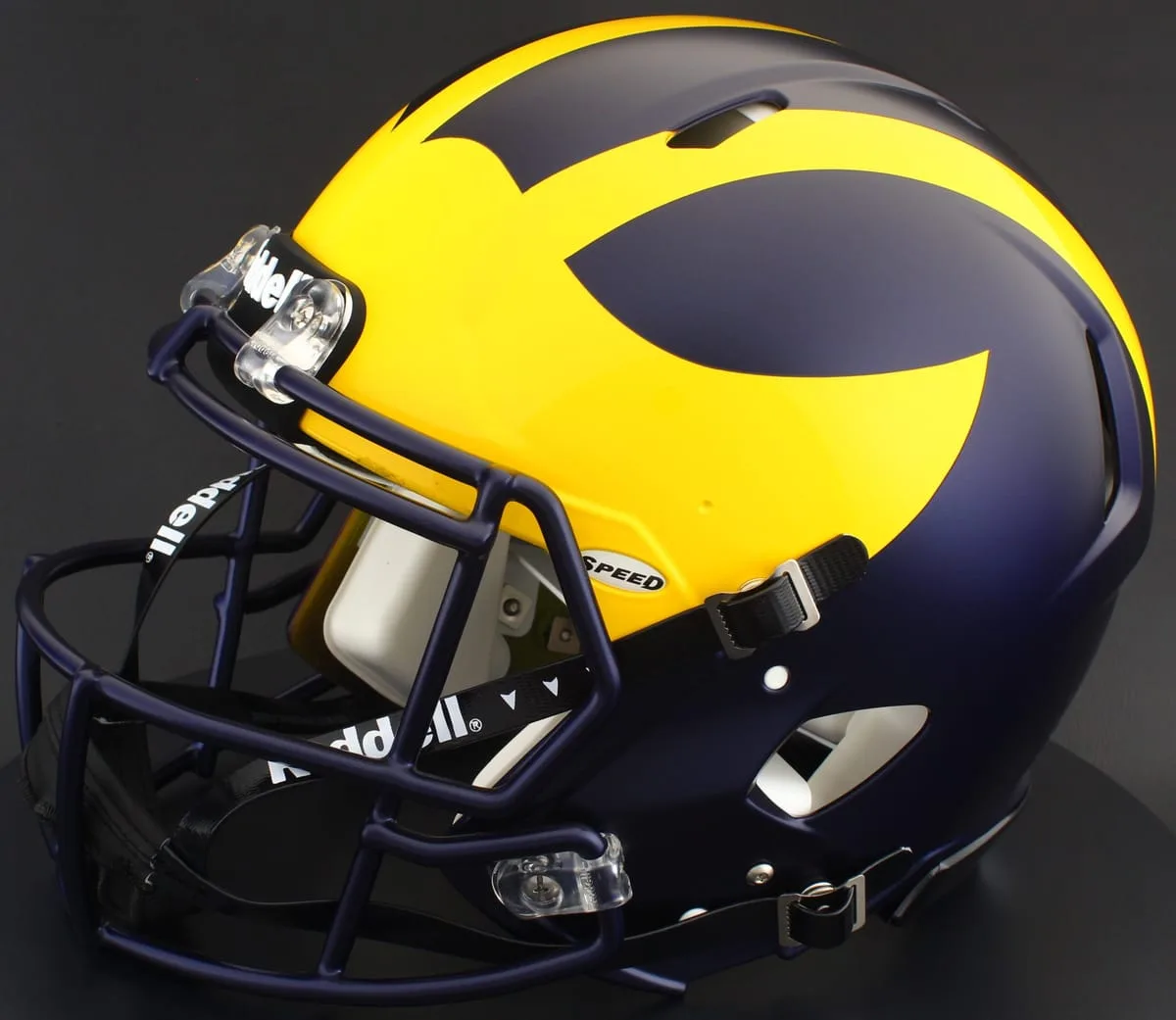 Michigan Wolverines Riddell Authentic Speed Football Helmet – Painted Wings