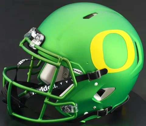 Oregon Ducks Riddell Authentic Speed Football Helmet – Apple Green