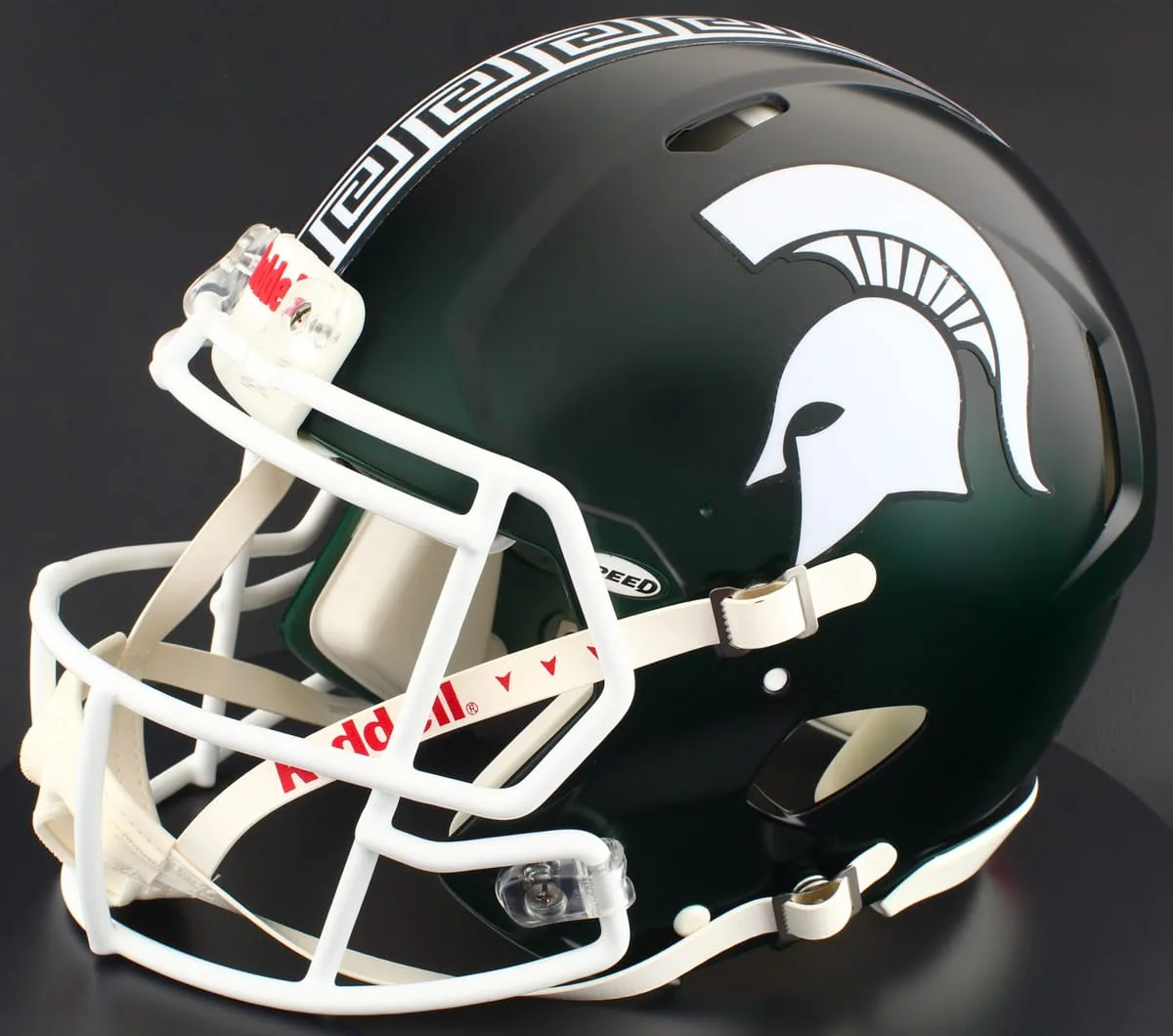Michigan State Spartans Riddell Authentic Speed Football Helmet – Satin Green