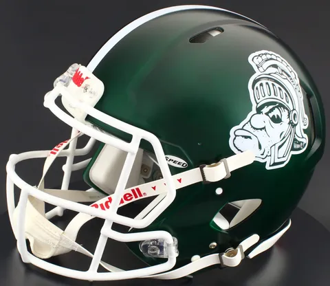 Michigan State Spartans Riddell Authentic Speed Football Helmet – Gruff Sparty