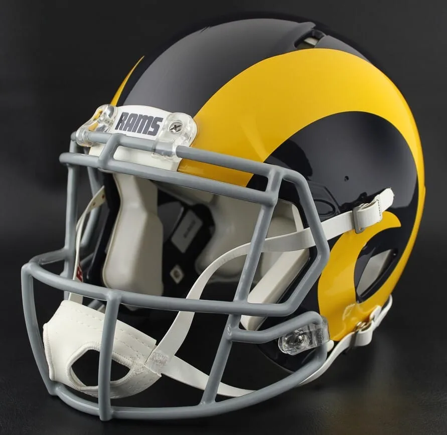 Los Angeles Rams Riddell Authentic Speed Football Helmet – 1973–1980 Throwback