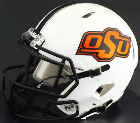 Oklahoma State Cowboys Riddell Authentic Speed Football Helmet – Chrome Decal, Chrome Decal