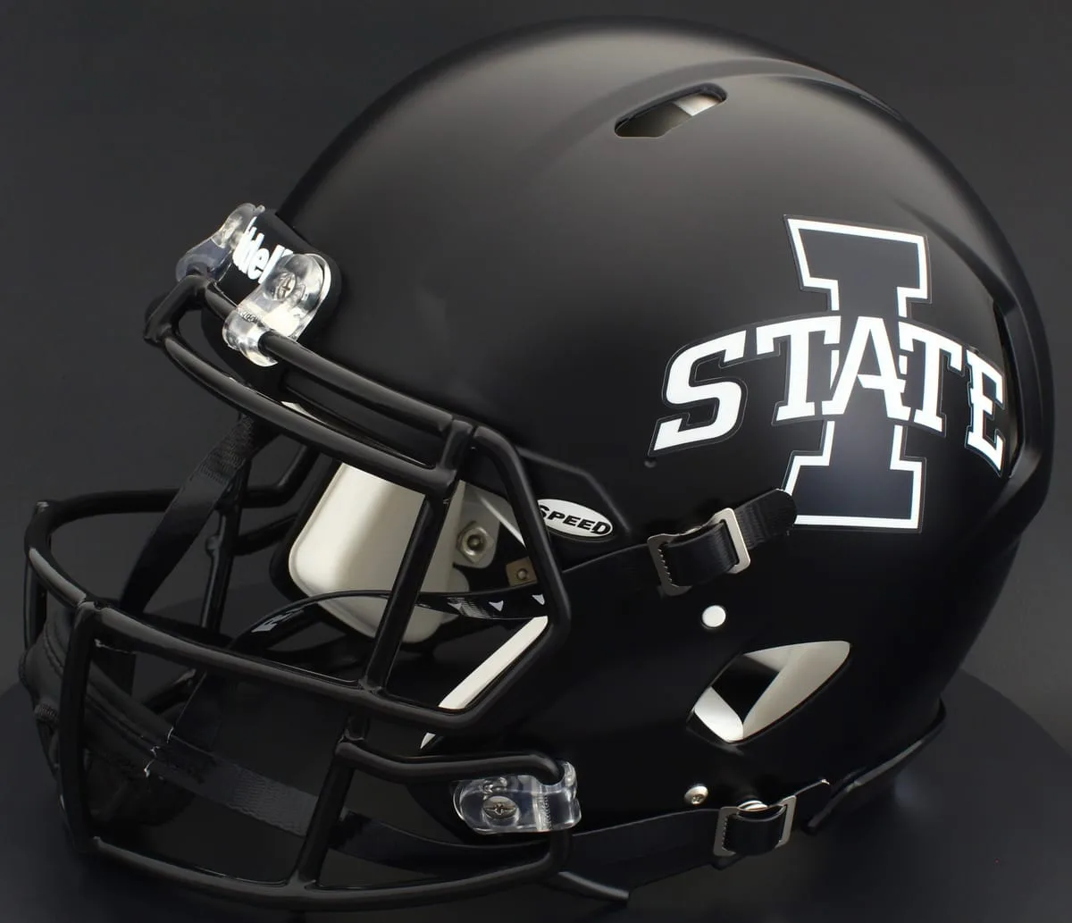 Iowa State Cyclones Riddell Authentic Speed Football Helmet – Satin Black