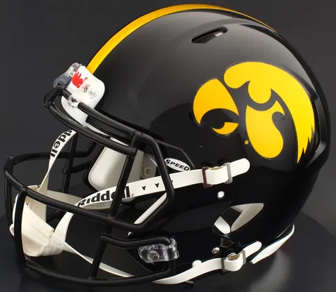 Iowa Hawkeyes Riddell Authentic Speed Football Helmet – Black Tigerhawk