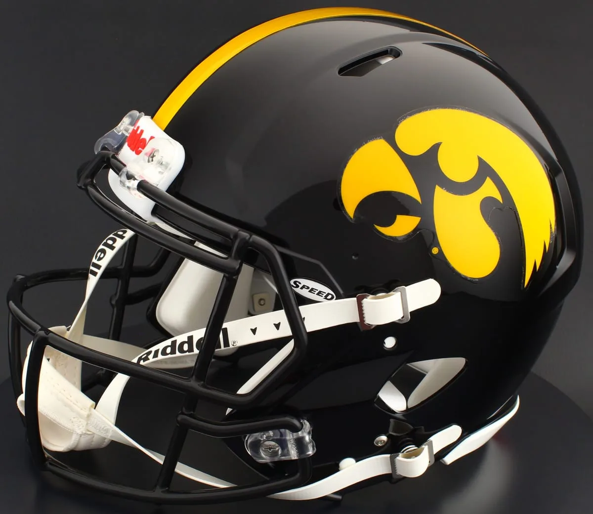Iowa Hawkeyes Riddell Authentic Speed Football Helmet – Black Tigerhawk