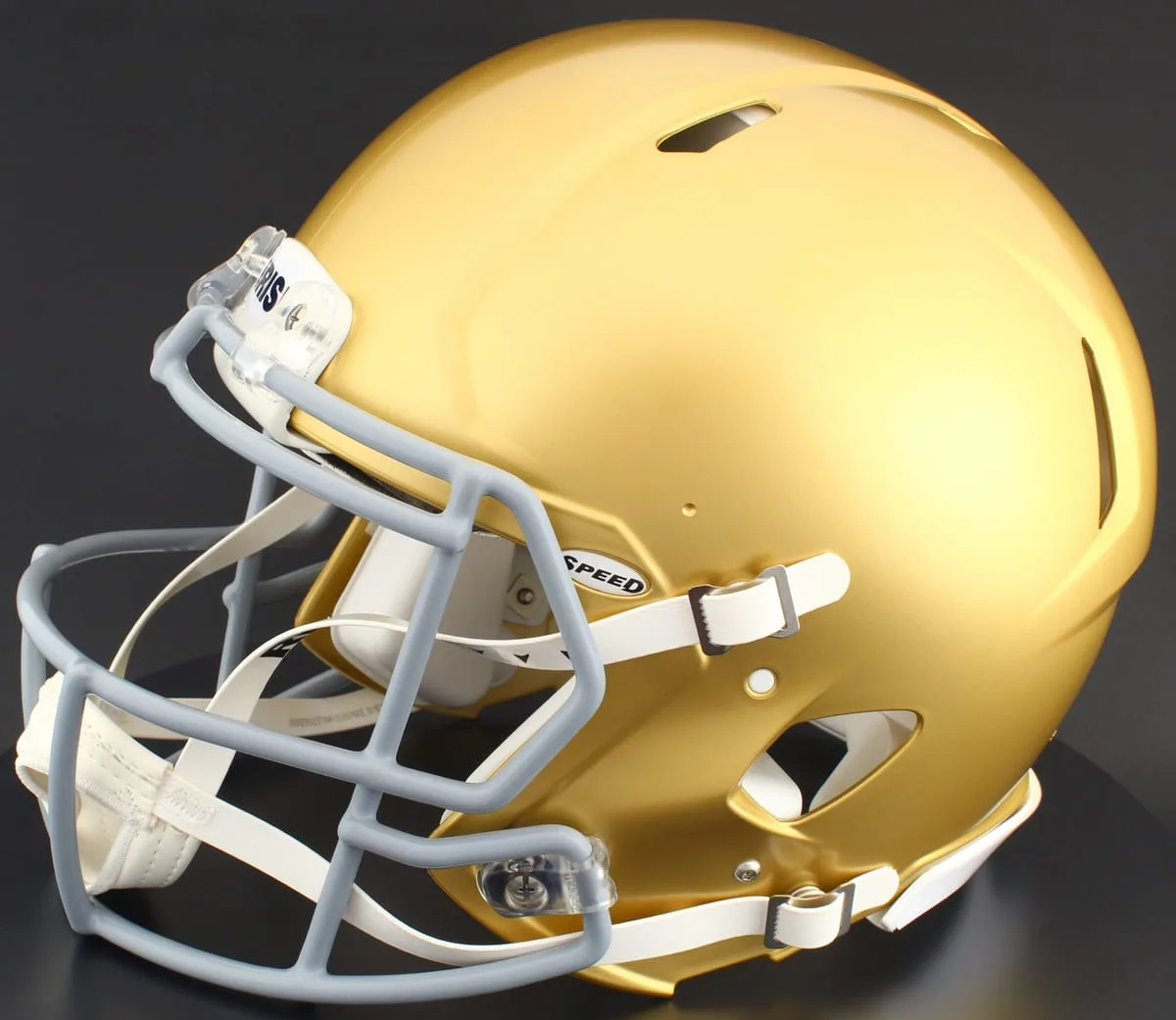 Notre Dame Fighting Irish Riddell Authentic Speed Football Helmet – Gold