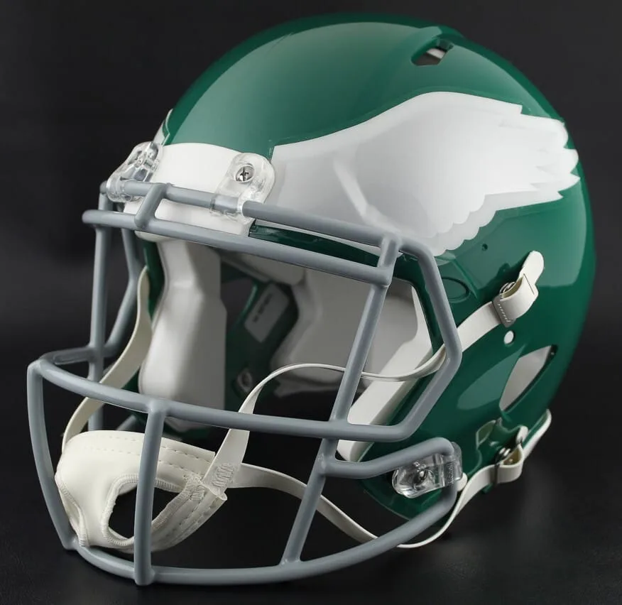 Philadelphia Eagles Riddell Authentic Speed Football Helmet – 1974 to 1995 Throwback