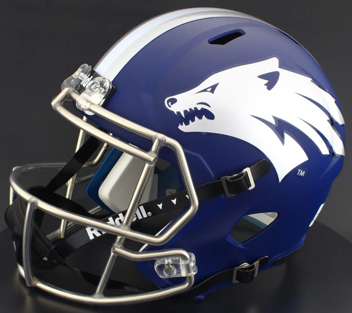 Nevada Wolf Pack Replica Football Helmet – Matte Navy