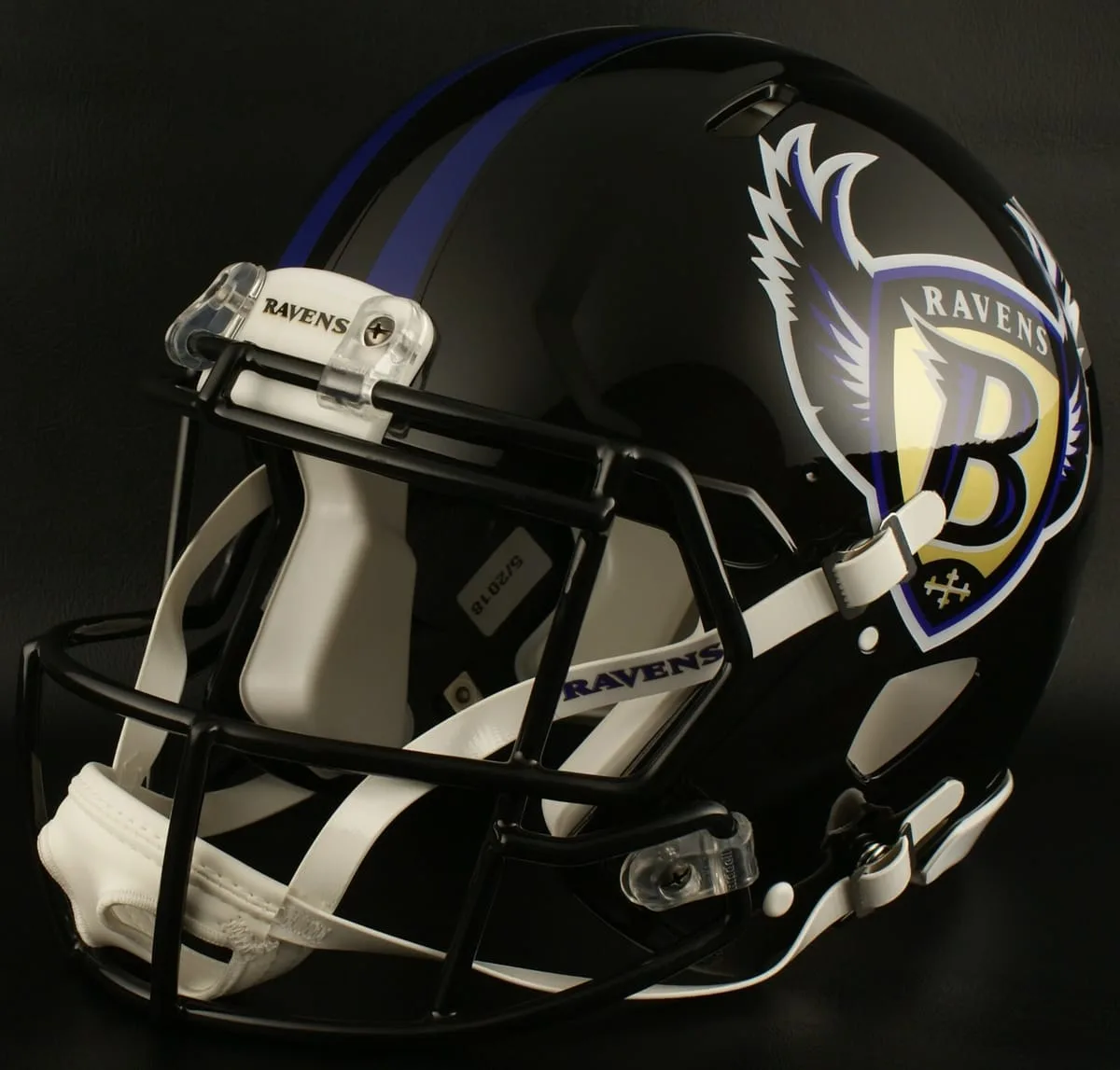 Baltimore Ravens Throwback Speed Football Helmet 1996-1998