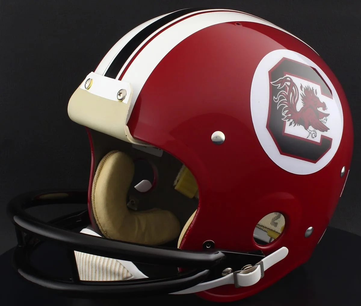 South Carolina Gamecocks Throwback Vintage Shell Football Helmet 1983