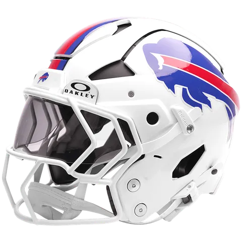 Buffalo Bills Riddell Authentic Axiom Football Helmet – White Charging Buffalo
