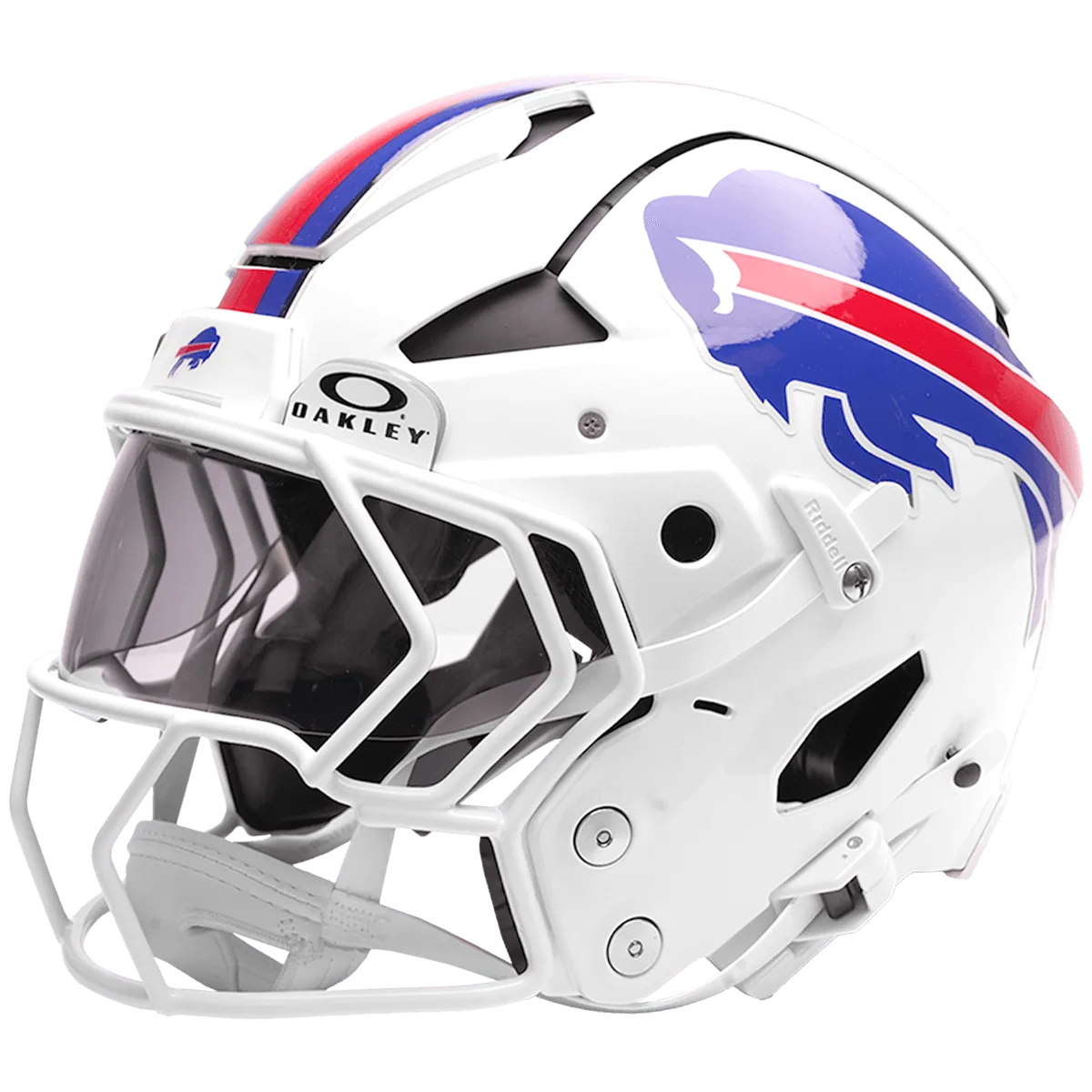 Buffalo Bills Riddell Authentic Axiom Football Helmet – White Charging Buffalo