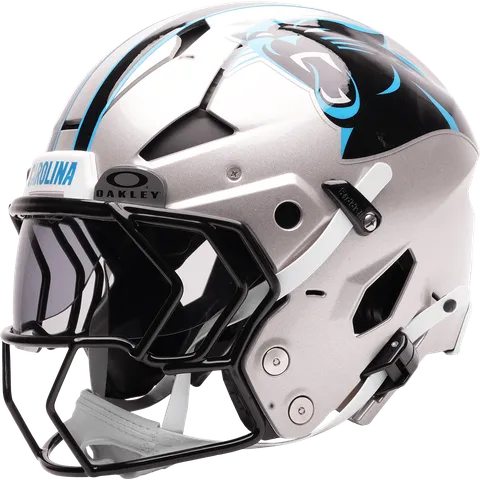 Carolina Panthers Riddell Authentic Axiom Football Helmet – Silver Panther