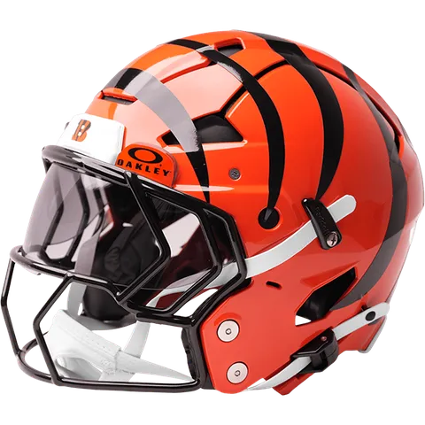Cincinnati Bengals Riddell Authentic Axiom Football Helmet – Orange Alternate Tiger Stripes