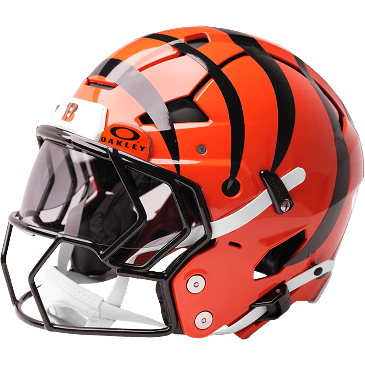 Cincinnati Bengals Riddell Authentic Axiom Football Helmet – Orange Alternate Tiger Stripes