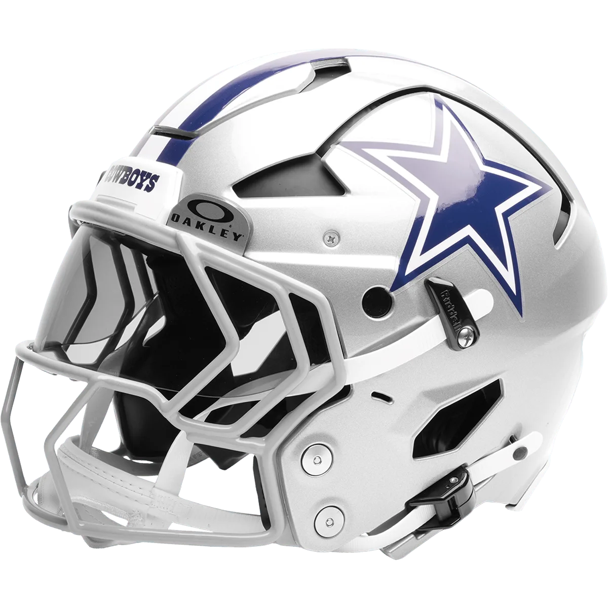Dallas Cowboys Riddell Authentic Axiom Football Helmet – Silver Star