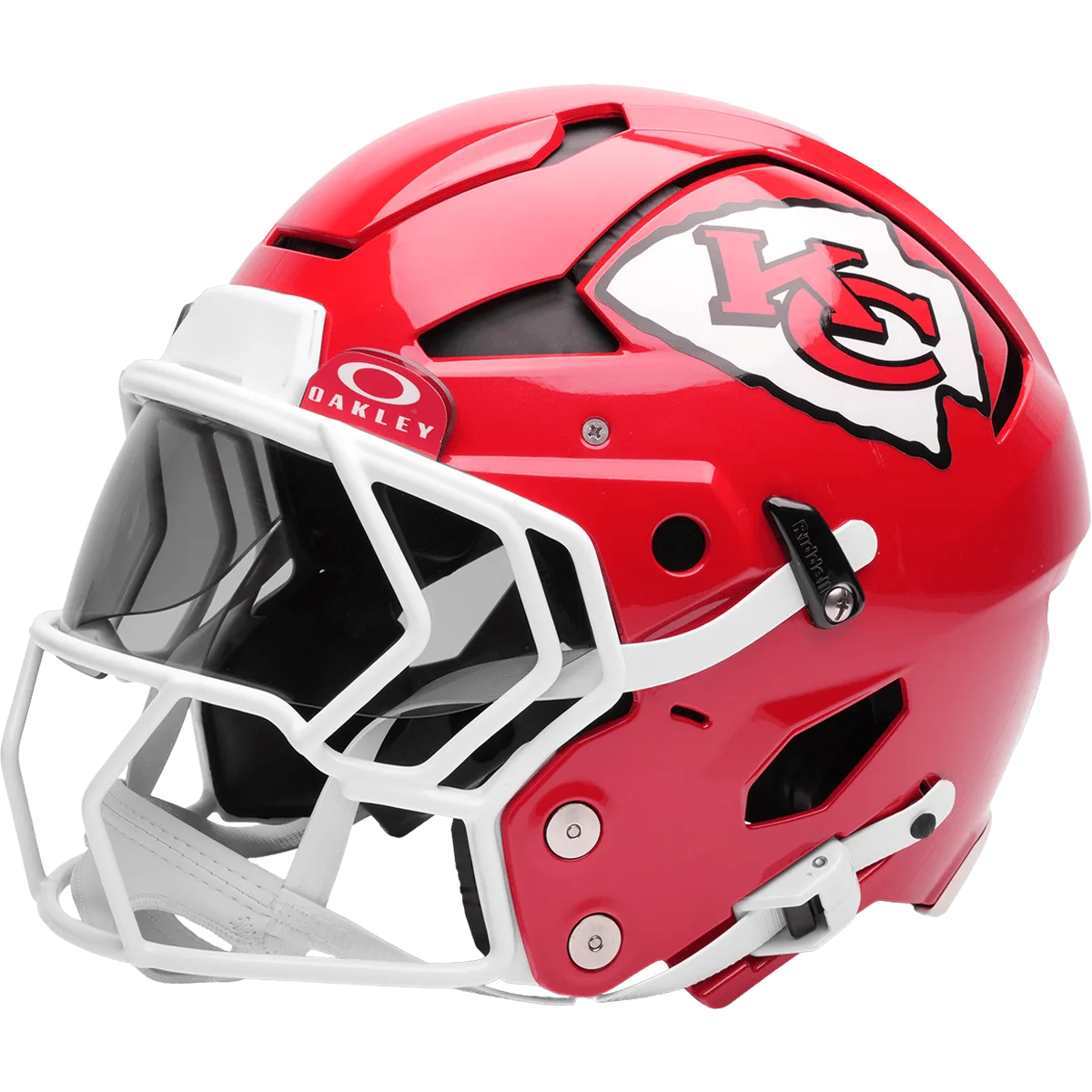 Kansas City Chiefs Riddell Authentic Axiom Football Helmet – Red KC Arrowhead