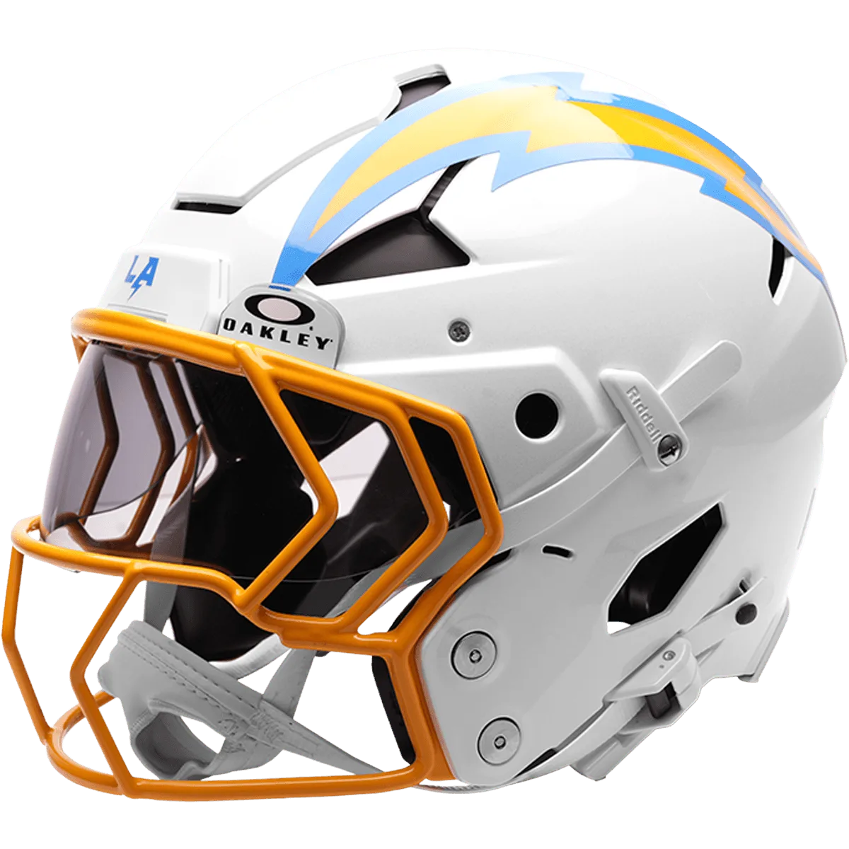 Los Angeles Chargers Riddell Authentic Axiom Football Helmet – White Bolt