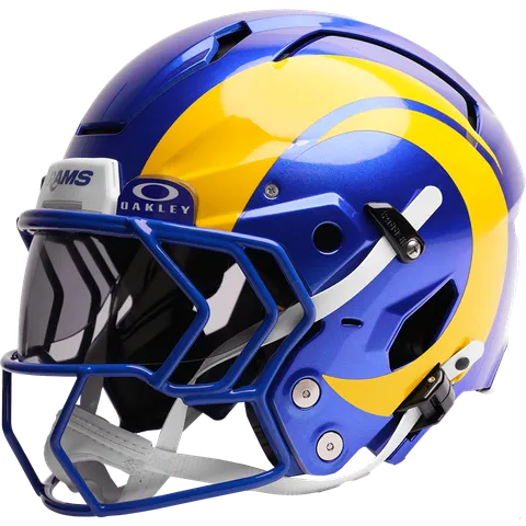 Los Angeles Rams Riddell Authentic Axiom Football Helmet – Royal Blue Horn