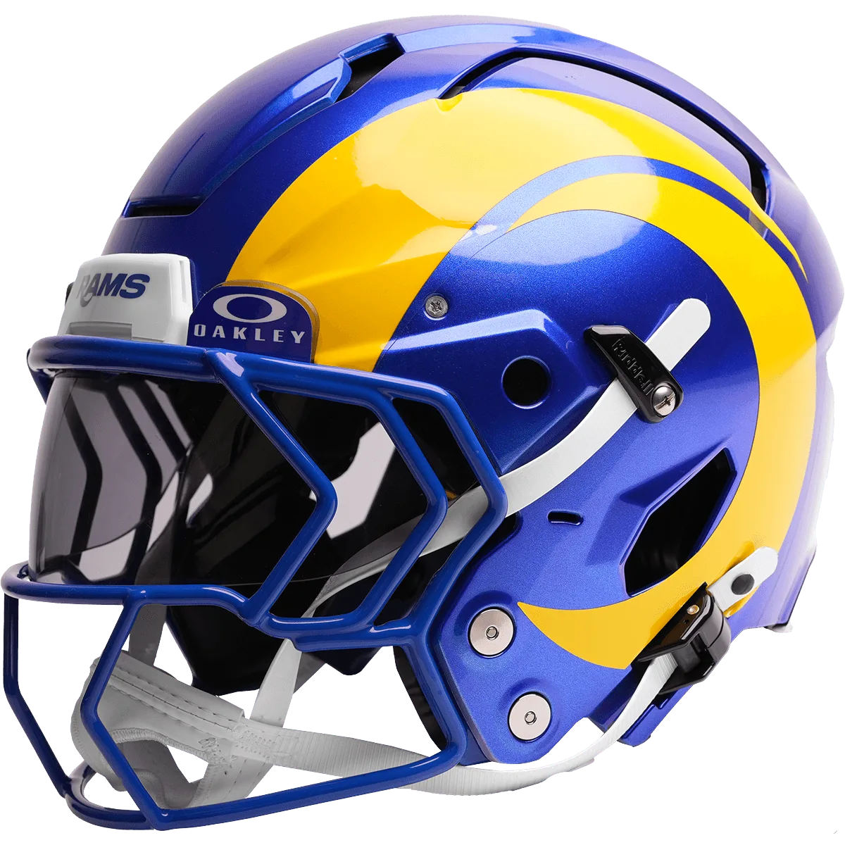 Los Angeles Rams Riddell Authentic Axiom Football Helmet – Royal Blue Horn