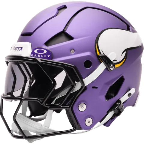 Minnesota Vikings Riddell Authentic Axiom Football Helmet – Purple Horn