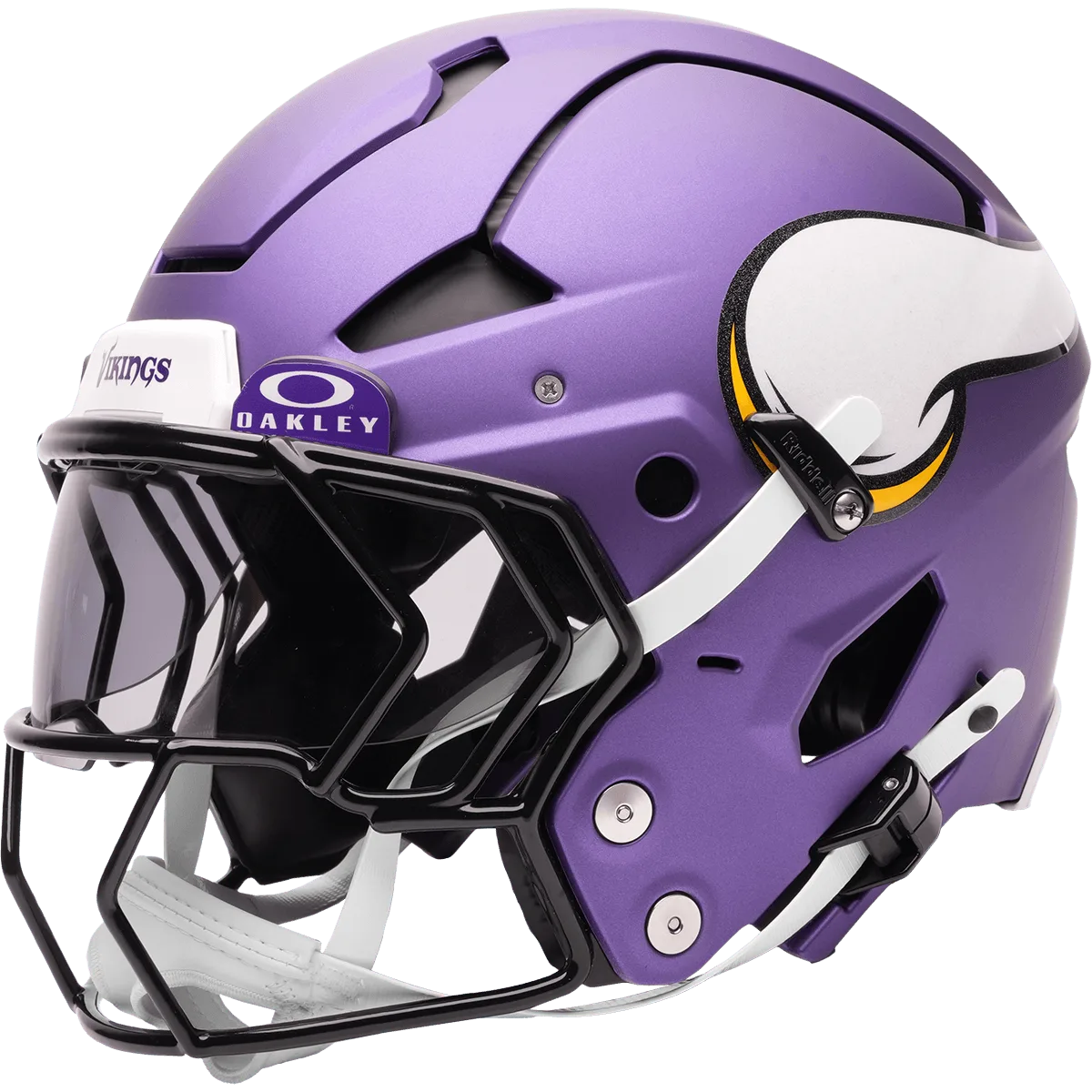 Minnesota Vikings Riddell Authentic Axiom Football Helmet – Purple Horn