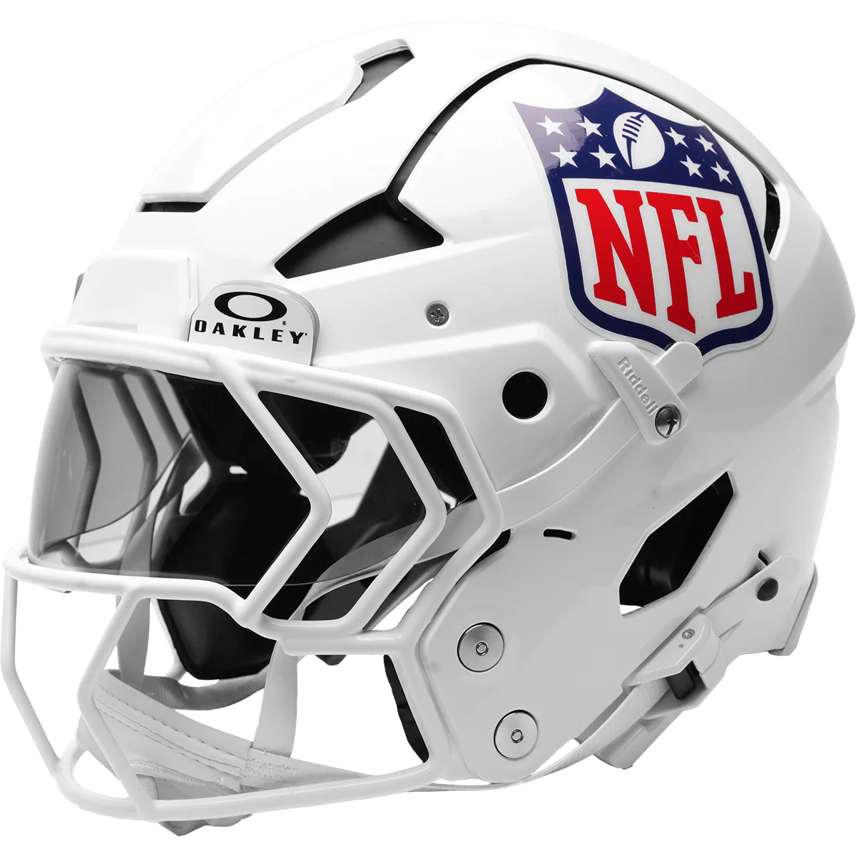 NFL Riddell Authentic Axiom Football Helmet – White NFL Shield
