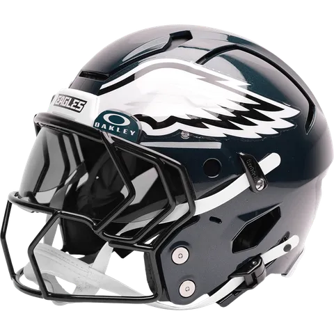 Philadelphia Eagles Riddell Authentic Axiom Football Helmet – Midnight Green Wing