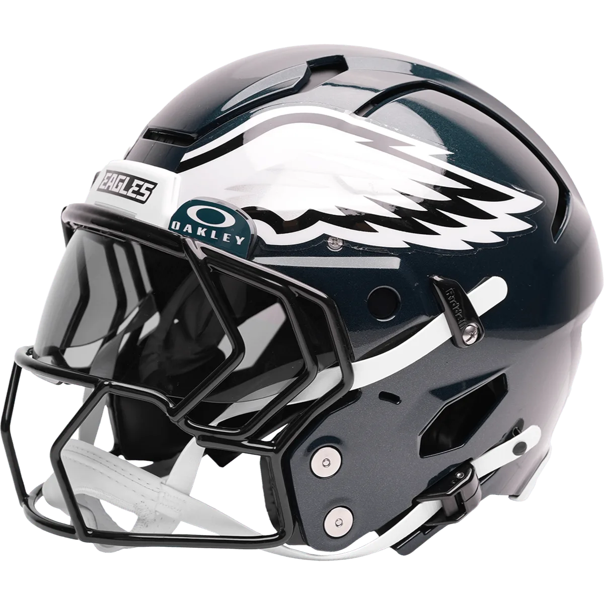 Philadelphia Eagles Riddell Authentic Axiom Football Helmet – Midnight Green Wing