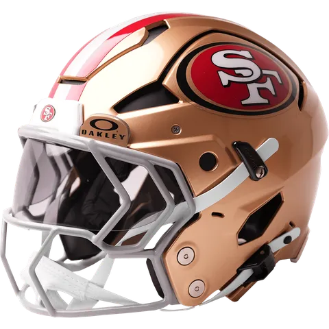 San Francisco 49ers Riddell Authentic Axiom Football Helmet – Gold SF Oval