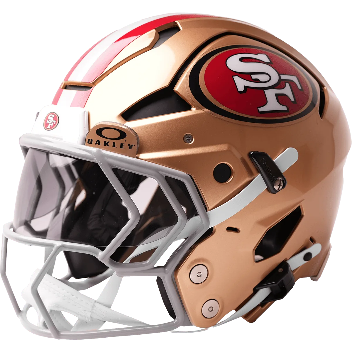 San Francisco 49ers Riddell Authentic Axiom Football Helmet – Gold SF Oval