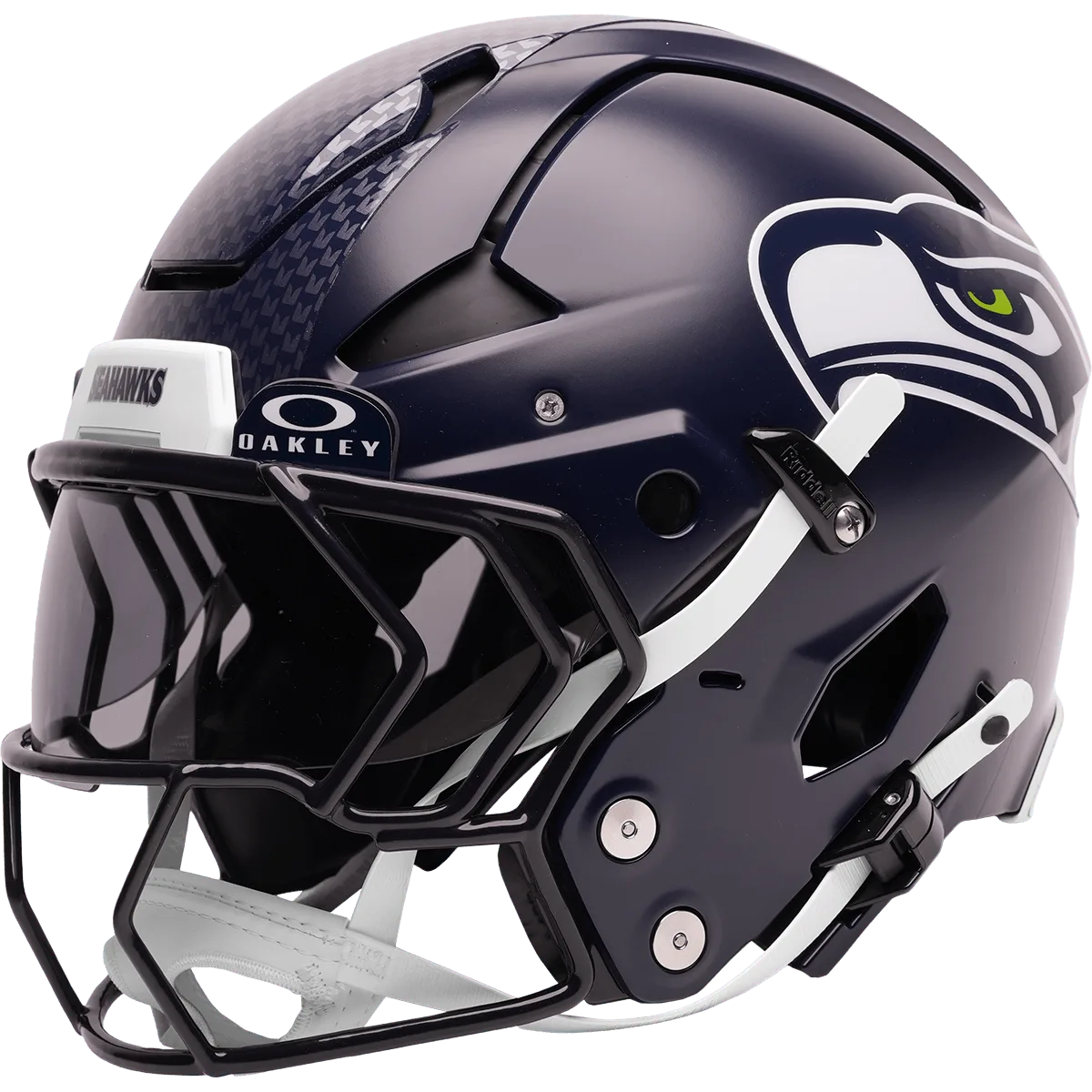 Seattle Seahawks Riddell Authentic Axiom Football Helmet – Navy Hawk