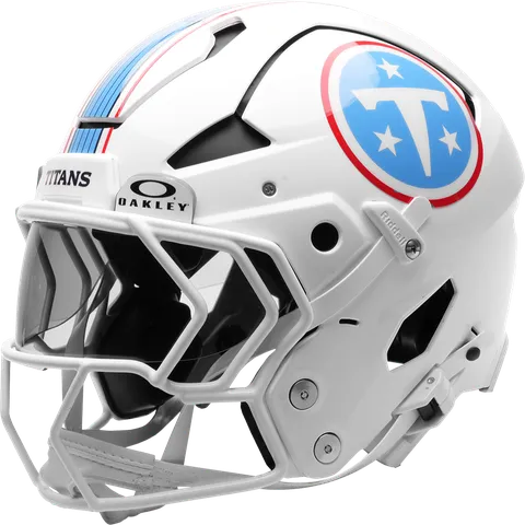 Tennessee Titans Riddell Authentic Axiom Football Helmet – White Block “T”