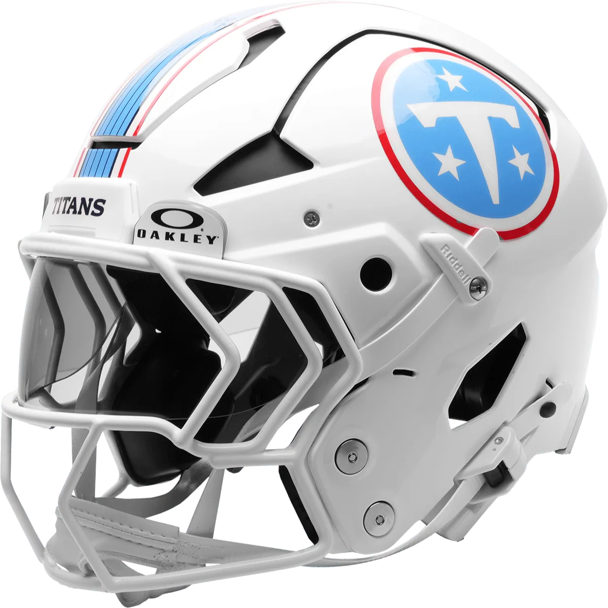 Tennessee Titans Riddell Authentic Axiom Football Helmet – White Block “T”