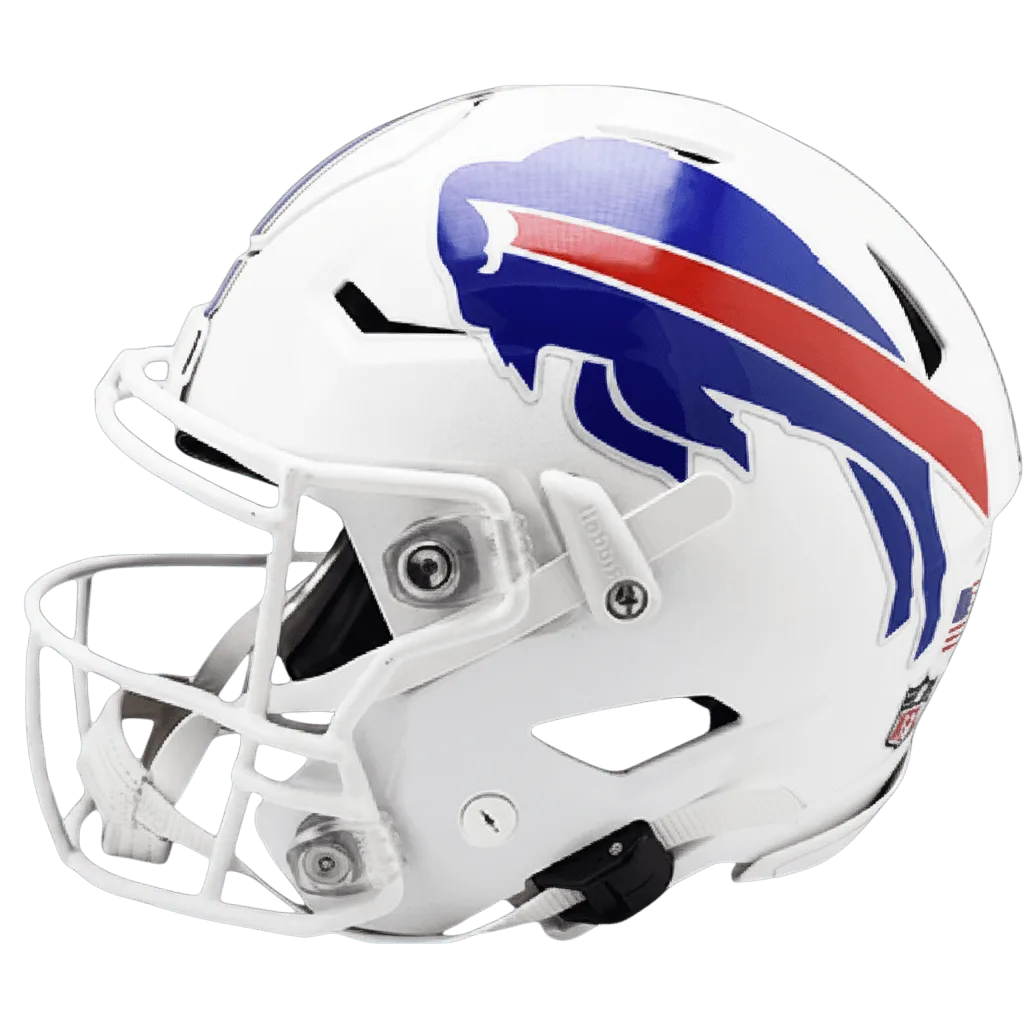 Buffalo Bills Riddell Authentic SpeedFlex Football Helmet – White Charging Buffalo