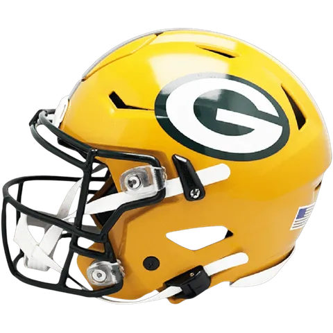 Green Bay Packers Riddell Authentic SpeedFlex Football Helmet – Gold G