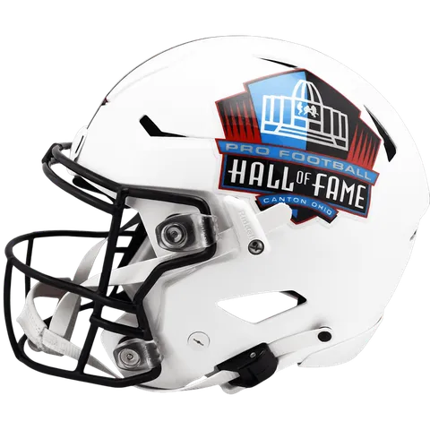 Pro Football Hall of Fame Riddell Authentic SpeedFlex Football Helmet – White Hall of Fame Shield