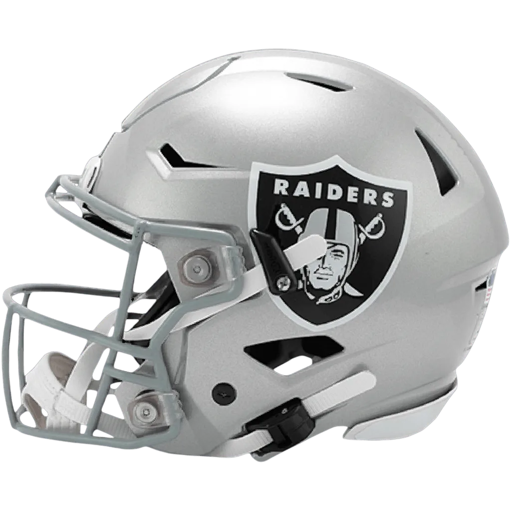 Las Vegas Raiders Riddell Authentic SpeedFlex Football Helmet – Silver Pirate
