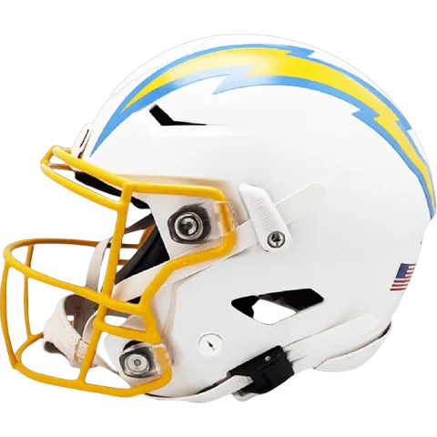 Los Angeles Chargers Riddell Authentic SpeedFlex Football Helmet – White Bolt