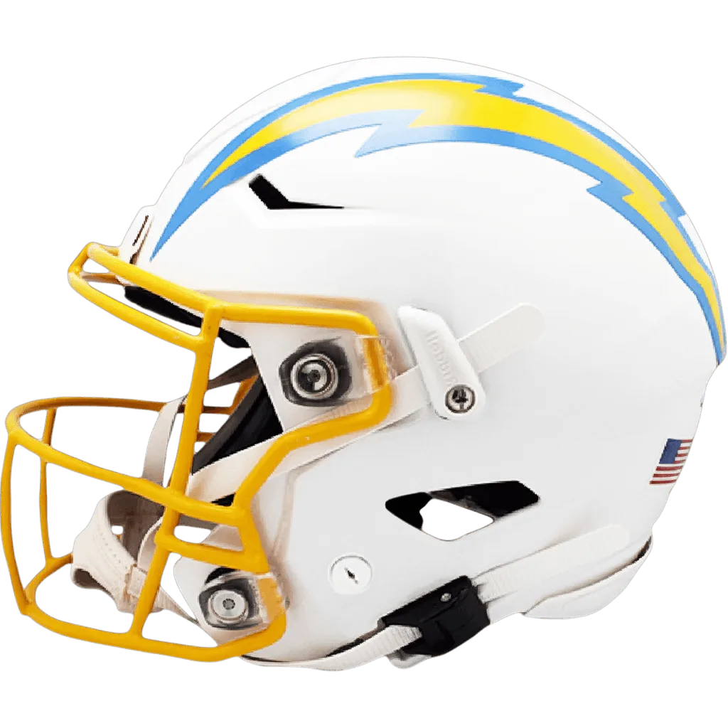 Los Angeles Chargers Riddell Authentic SpeedFlex Football Helmet – White Bolt